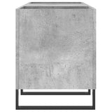 Record Cabinet Concrete Grey 121x38x48 cm Engineered Wood 831688
