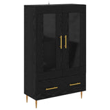 Highboard with Drawer Black Oak 69.5 x 31 x 115 cm 882516