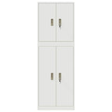 Storage Cabinet 2 pcs White 60 x 40 x 175 cm Steel Lockable 3438758