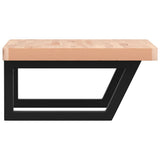 Basin Shelf Wall Mounted Steel and Solid Wood Beech 3302423