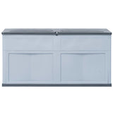 ZNTS Garden Storage Box 320 L Grey Black 45689