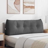 Back Pillow Dark Grey 140 x 24 x 50 cm Fabric 42014500
