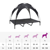 Dog Bed Folding Manual Black 122 x 93 x 106.5 cm Steel 42008168