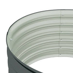 Garden Raised Bed 80x80x44 cm Galvanised Steel Grey 45530