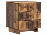 Bedside Cabinet Old Wood 43 x 41 x 66.5 cm Engineered Wood 893873