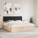 Bed Frame with Upholstered Headboard Black 180 x 200 cm 3398111