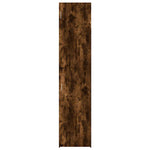 Slim Storage Cabinet Smoked Oak 50x42.5x225 cm Engineered Wood 3281305