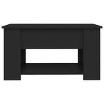 Coffee Table Black 79x49x41 cm Engineered Wood 809711