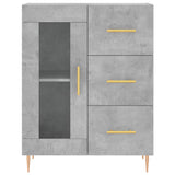 Highboard Concrete Grey 69.5x34x180 cm Engineered Wood 3199933