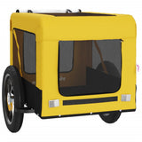 Pet Bike Trailer Yellow and Black Oxford Fabric&Iron 93910