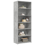 Highboard Concrete Grey 70x41x185 cm Engineered Wood 3281690