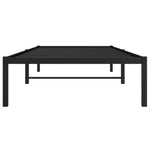 Metal Bed Frame without Mattress Black 90x190cm 373647