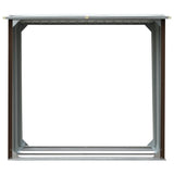 Log Storage Shed Galvanised Steel 172x91x154 cm Brown 47081