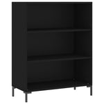 Highboard Black 69.5x32.5x180 cm Engineered Wood 3189574