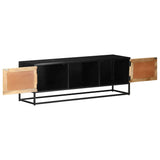 323148 TV Cabinet 120x30x40 cm Rough Mango Wood
