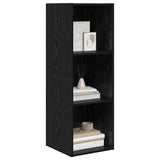 TV Cabinet Set Black Oak 37 x 37 x 107 cm Engineered Wood 875083