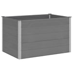 Garden Raised Bed WPC 150x100x91 cm Grey 43610