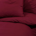 ZNTS Duvet Cover Set Bordeaux 200x220 cm Cotton 136185