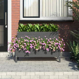 Planter Grey 110x84x75 cm Solid Wood Pine 822264