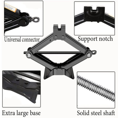 ZNTS 2.5T Scissor Jack + Extendable Wheel Wrench Brace Socket Car Van Tire Hand Tool 37316194