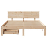 Bed Frame with Drawers without Mattress 150x200 cm King Size 3301986