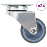 ZNTS 24 pcs Twin-wheel Swivel Casters 50 mm 277919