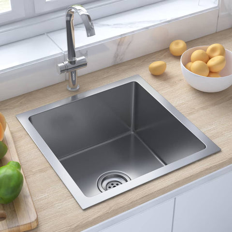 ZNTS Handmade Kitchen Sink Stainless Steel 51500