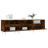 TV Cabinet Smoked Oak 150x30x44.5 cm Engineered Wood 831273