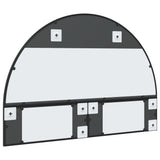 Wall Mirror Black 100x70 cm Arch Iron 3200610