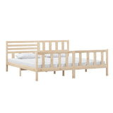 3101173 Bed Frame without Mattress Solid Wood 200x200 cm