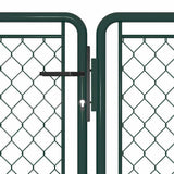 144414 Garden Gate Steel 400x75 cm Green