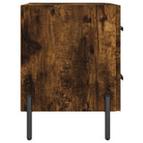 Bedside Cabinet Smoked Oak 40x35x47.5 cm Engineered Wood 827334