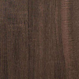 Radiator Cover Brown Oak 205x21.5x83.5 cm Engineered Wood 852768