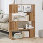 ZNTS Book Cabinet/Room Divider Artisan Oak 100x24x124.5 cm 856745