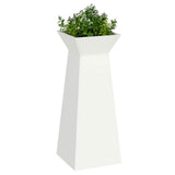 Pillar Planter White 40 x 40 x 100 cm 873854