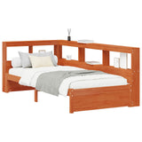 Bookcase Bed with Headboard with Storage Solid Pine Wood 3423792