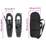 3 in 1 Snowshoes Black 78.5 x 22 cm Aluminum and HDPE 42021436
