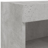 8 Piece TV Wall Units with LED Concrete Grey Engineered Wood 3216636