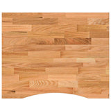 Desk Top Light Brown 100x80x2.5 cm Solid Wood Oak Rectangular 4009026
