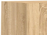 6 Piece TV Wall Units with LED Sonoma Oak Engineered Wood 3216706