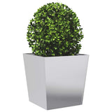 Garden Planters 50x50x50 cm 2 pcs Galvanised Steel 851077