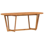 Garden Dining Table Oval 200x90x75 cm Solid Wood Acacia 4108137
