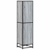 Highboard Grey Sonoma 35.5x35x139 cm Engineered Wood and Metal 849057