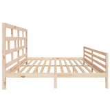 3101303 Bed Frame without Mattress Solid Wood 200x200 cm