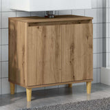 Sink Cabinet Artisan Oak 58x33x60 cm Engineered Wood 857115