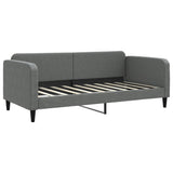 Daybed with Trundle&Drawers without Mattress Dark Grey 90x190 cm Single 3196890