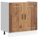 Sink Base Cabinet Kalmar Old Wood 80x46x81.5 cm Engineered Wood 853455