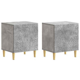Bedside Table 2 pcs Concrete Grey 43 x 34.5 x 50 cm 895032