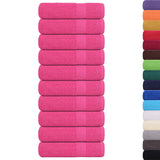 Hand Towels "FROGN" 10 pcs Pink 50x100 cm 360 gsm 137048