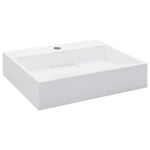 Wash Basin 50x38x13 cm Mineral Cast/Marble Cast White 144063